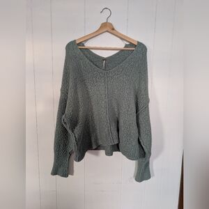 Free People Sage V-Neck Sweater. Oversized And Cozy.